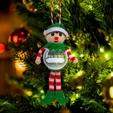 Thumbnail 1 - Personalisable Elf Snow Globe Christmas Decoration