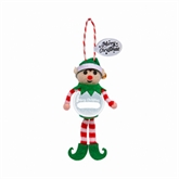 Thumbnail 2 - Personalisable Elf Snow Globe Christmas Decoration
