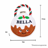 Thumbnail 12 - Named Christmas Pudding Dog Toys