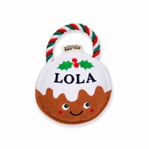 Thumbnail 4 - Named Christmas Pudding Dog Toys