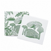 Thumbnail 1 - Kate Heiss Woodland Green Set of 2 Ceramic Coasters