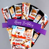 Thumbnail 3 - Happy Birthday Kinder Variety Chocolate Bouquet