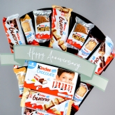 Thumbnail 3 - Happy Anniversary Kinder Chocolate Bouquet