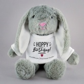 Thumbnail 1 - Hoppy Birthday Personalised Bunny Teddy 