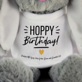 Thumbnail 3 - Hoppy Birthday Personalised Bunny Teddy 