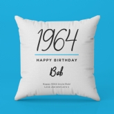 Thumbnail 8 - Personalised Classy 60th Birthday Year Cushion