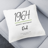 Thumbnail 1 - Personalised Classy 60th Birthday Year Cushion