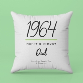 Thumbnail 4 - Personalised Classy 60th Birthday Year Cushion