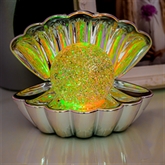 Thumbnail 5 - Colour Changing Clam LED Light with Glittler Pearl