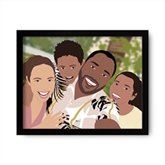Thumbnail 12 - Personalised Family "Photo-to-Painting" Hand Illustrated Framed Prints