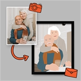Thumbnail 5 - Personalised Family "Photo-to-Painting" Hand Illustrated Framed Prints