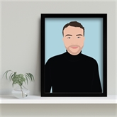 Thumbnail 1 - Personalised "Photo-to-Painting" Hand Illustrated Framed Prints for Him