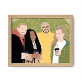 Thumbnail 12 - Personalised Friendship "Photo-to-Painting" Hand Illustrated Framed Prints