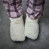 Thumbnail 2 - Cream Microwavable Slipper Boots