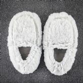 Thumbnail 5 - Plush Grey Microwavable Slippers