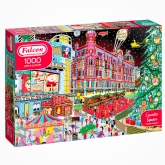 Thumbnail 1 - Falcon Contemporary Christmas at Leicester Square 1000 Piece Jigsaw Puzzle