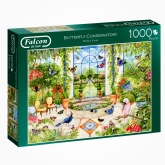 Thumbnail 1 - Butterfly Conservatory 1000 Piece Falcon Jigsaw Puzzle