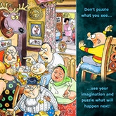 Thumbnail 2 - Wasgij Mystery Retro 5 Sunday Lunch Jigsaw Puzzle