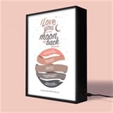 Thumbnail 4 - Personalised I Love You to the Moon and Back Light Box