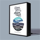Thumbnail 9 - Personalised I Love You to the Moon and Back Light Box