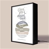 Thumbnail 3 - Personalised I Love You to the Moon and Back Light Box