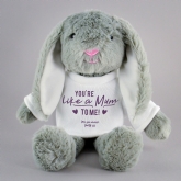 Thumbnail 1 - Personalised Like a Mum to Me Bunny Teddy