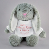 Thumbnail 10 - Personalised Like a Mum to Me Bunny Teddy