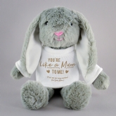 Thumbnail 7 - Personalised Like a Mum to Me Bunny Teddy