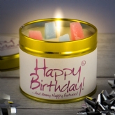 Thumbnail 1 - Lily Flame Scented Candle Sentiments Tins - Happy Birthday