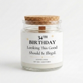 Thumbnail 3 - Personalised Birthday Candle - "Looking This Good Should be Illegal"
