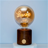 Thumbnail 3 - Personalised LED Any Name or Word Glass Bulb & Stand