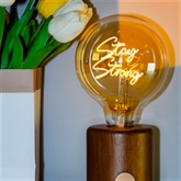 Thumbnail 5 - Personalised LED Any Name or Word Glass Bulb & Stand
