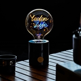 Thumbnail 7 - Personalised LED Any Name or Word Glass Bulb & Stand