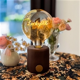 Thumbnail 8 - Personalised LED Any Name or Word Glass Bulb & Stand
