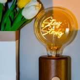 Thumbnail 5 - Personalised LED Any Name or Word Glass Bulb & Stand