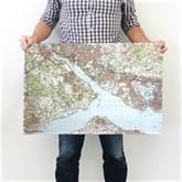 Thumbnail 1 - Personalised Map Tea Towel