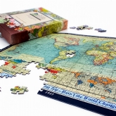 Thumbnail 1 - 400 Piece World Map Jigsaw Puzzle (1890 to 2020) - Personalised