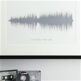Thumbnail 3 - Personalised  Song Sound Wave Print