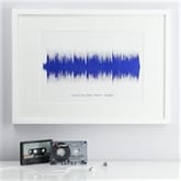 Thumbnail 1 - Personalised  Song Sound Wave Print