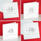 Thumbnail 1 - Personalised Milestone Age Birthday Cards
