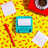 Thumbnail 1 - Typewriter Shaped Sticky Note Dispenser