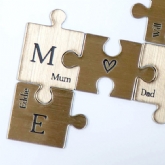 Thumbnail 3 - Metallic Family Puzzle Pieces Personalised Framed Print