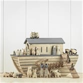 Thumbnail 1 - Personalised Noah's Ark With Wooden Animals