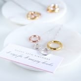 Thumbnail 1 - 40th Ring Necklace with Personalised Gift Box