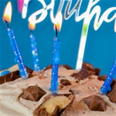 Thumbnail 6 - Celebration Birthday Cakes with Candles & Topper