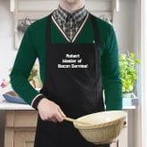 Thumbnail 2 - Black Personalised Apron