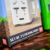 Thumbnail 9 - Set of 3 Minecraft Stacking Mugs