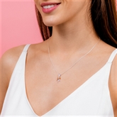 Thumbnail 2 - Sterling Silver Plated Disney Beauty and the Beast Rose Pendant