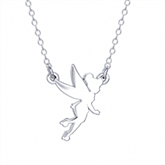 Thumbnail 1 - Sterling Silver Disney Tinkerbell Necklace