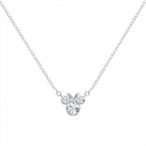 Thumbnail 10 - Sterling Silver Disney Minnie Mouse Birthstone Month Necklaces